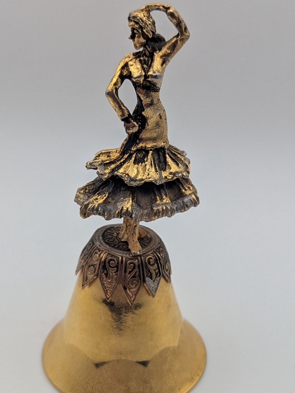 Decorative Brass Flamingo Dancer Bell